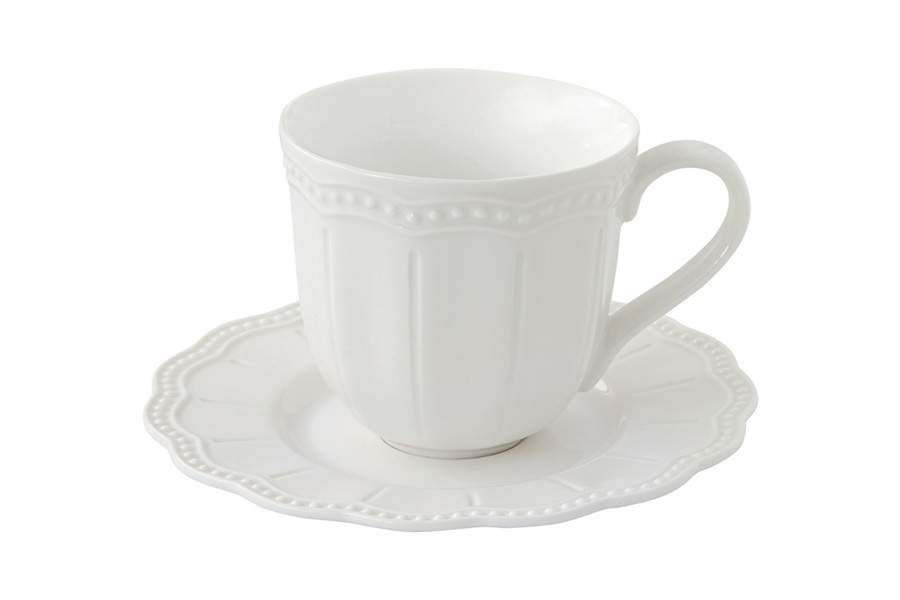 EASY LIFE Elite белый Чашка с блюдцем 110мл EL-R2886/ELIW