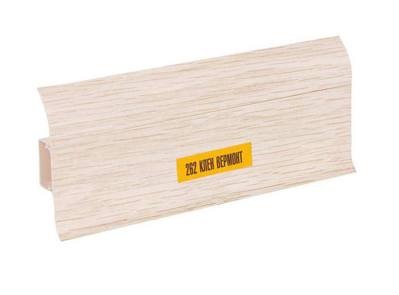 262 Плинтус н/п Идеал Комфорт, Клен вермонт, 55мм/2,2м