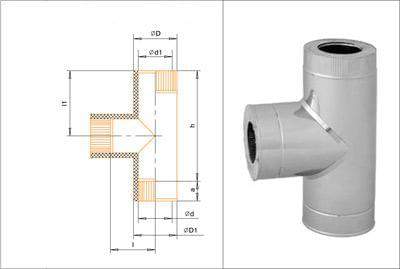 Тройник Термо 87* TРT-Р 430-0.8/430 180/240