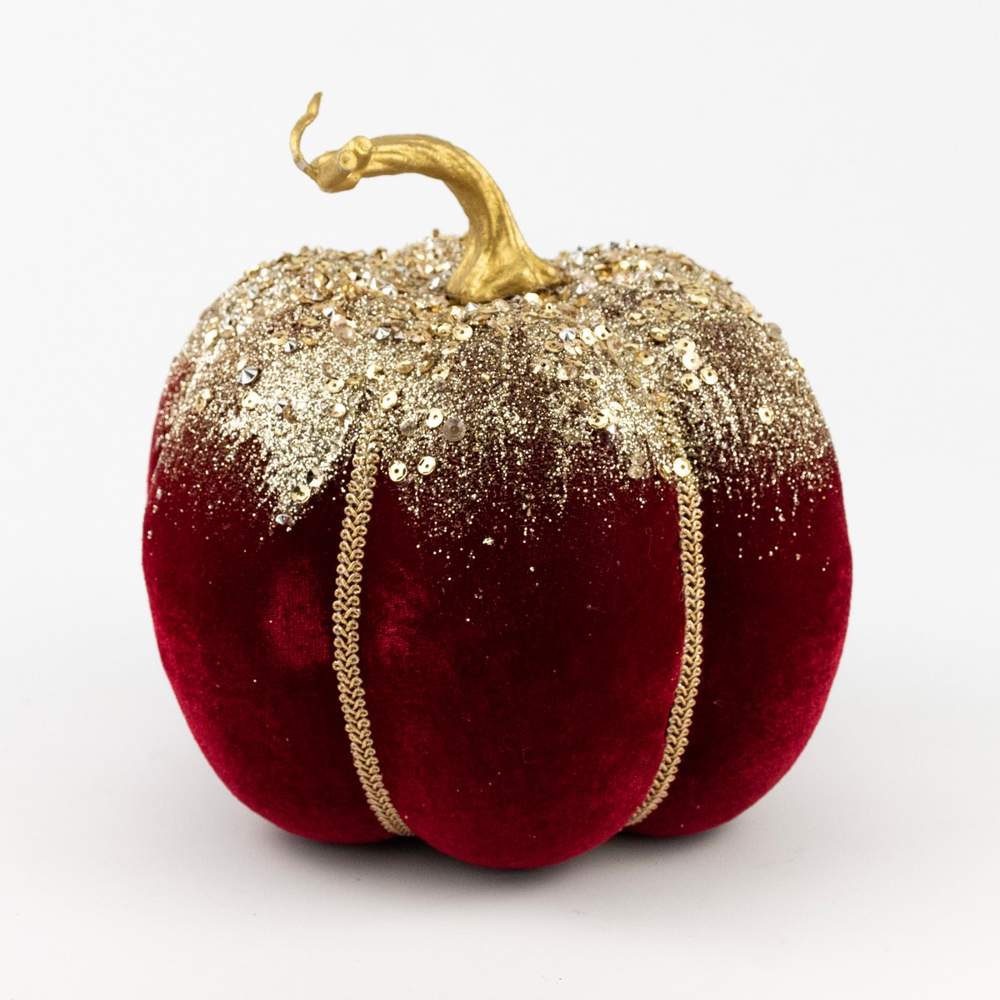DECOLINE Фигурка Тыква 18х16см красный (пенопласт/текстиль) 688201720-RD
