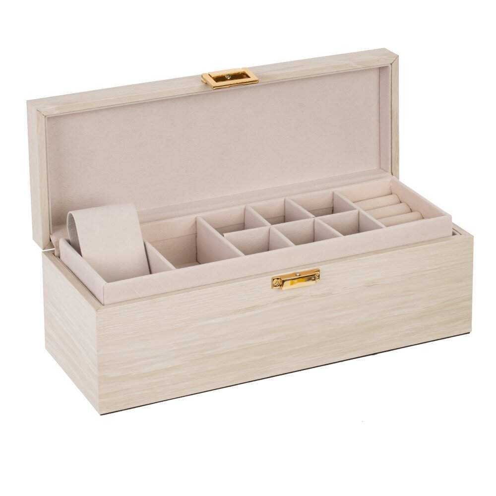 REMECO COLLECTION Шкатулка 804895 полимер/дерево/металл/текстиль 29,5х11,5х10,5см