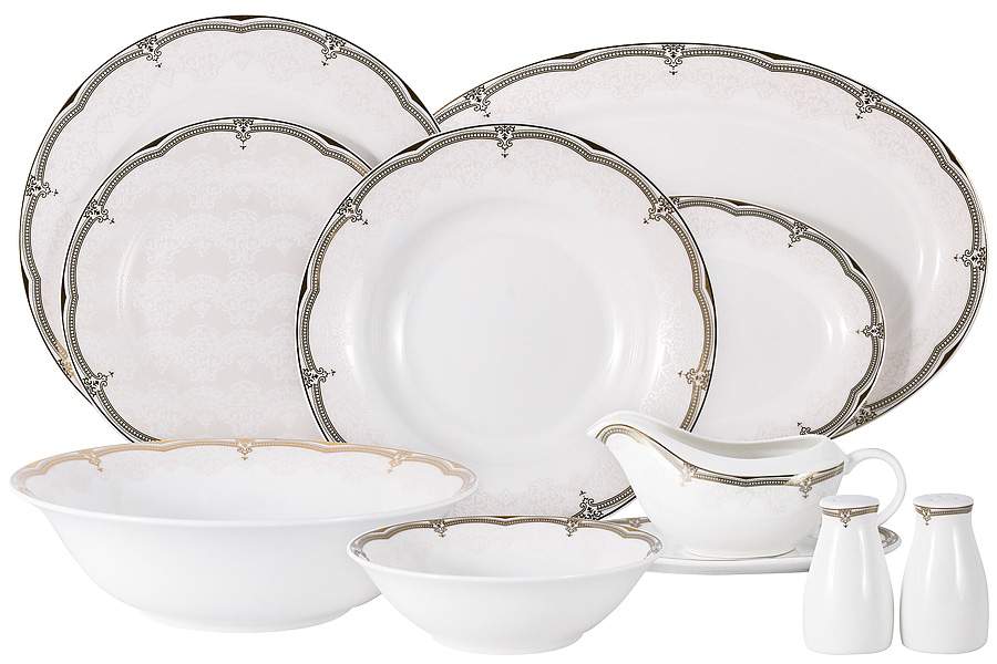 EMILY Вивьен комбинированный Сервиз обеденнный 27пр/6 персон AL-18-129/27/К-E5