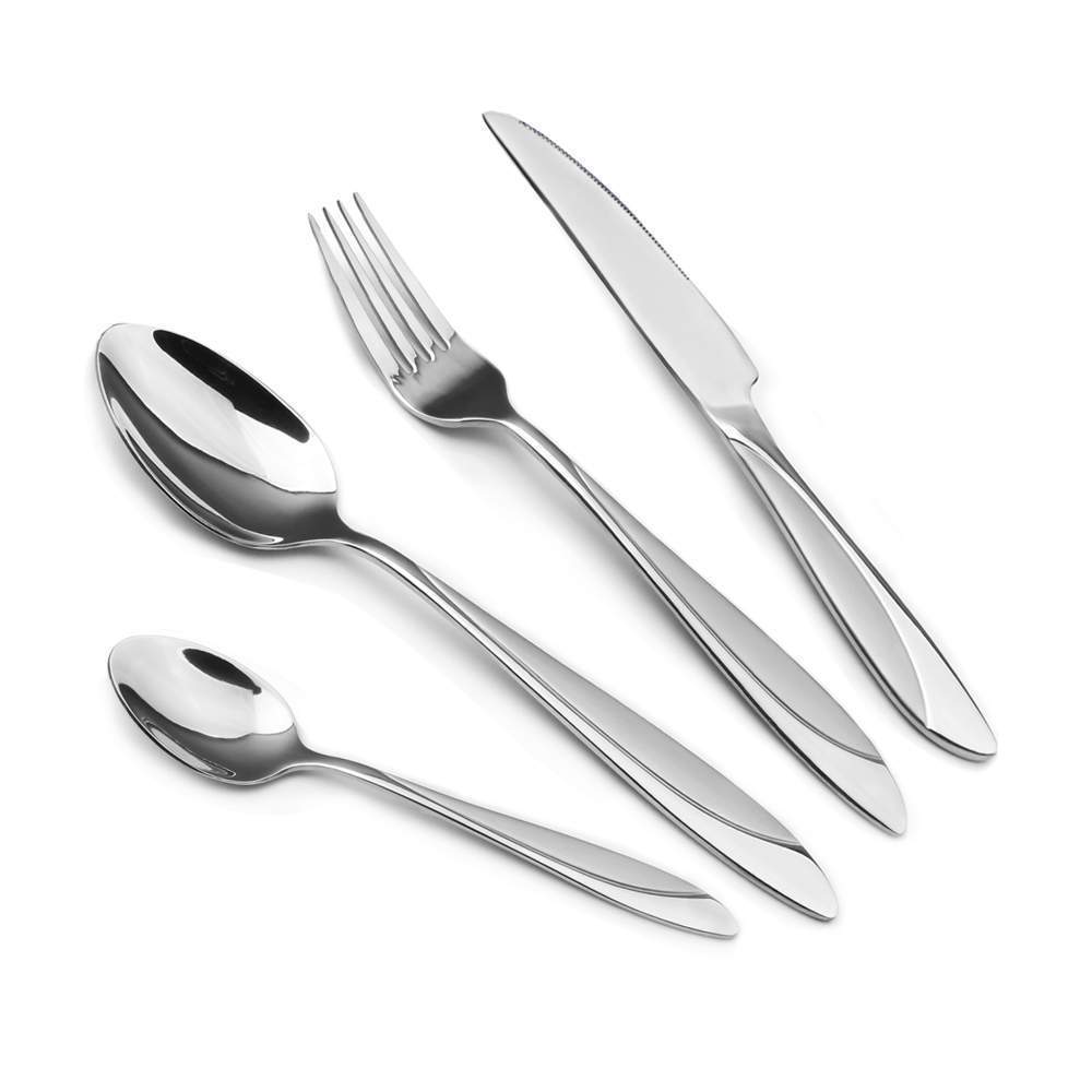 LARA Набор столовых приборов LR10-17/24 Capella 24пр. зерк.полир.