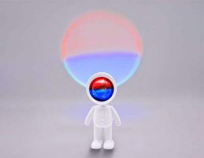 DE8225 WH Лампа светодиод.наст.атмосф.с сенс.выкл. Белый LED красный+синий 3W