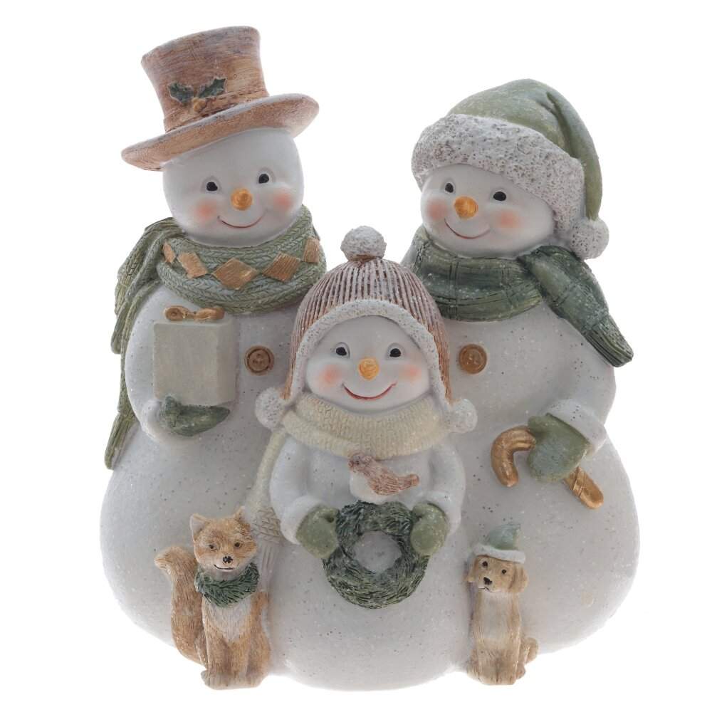 REMECO COLLECTION Фигурка 811191 Снеговики 14,5х9,5х16,5см 