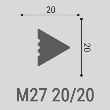 Молдинг XPS BD М 27 (20*20)/55