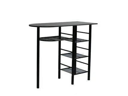 Стол  барный "Барс"   ЛДСП  16мм  500*1100  венге+металлок.Барс(коричневый)