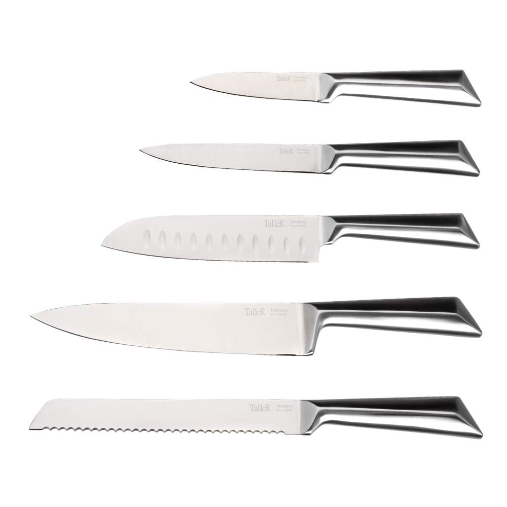 TALLER Набор ножей TR-22088 Тенденси 5предм.нерж. сталь 420S45+подставка магнитная 