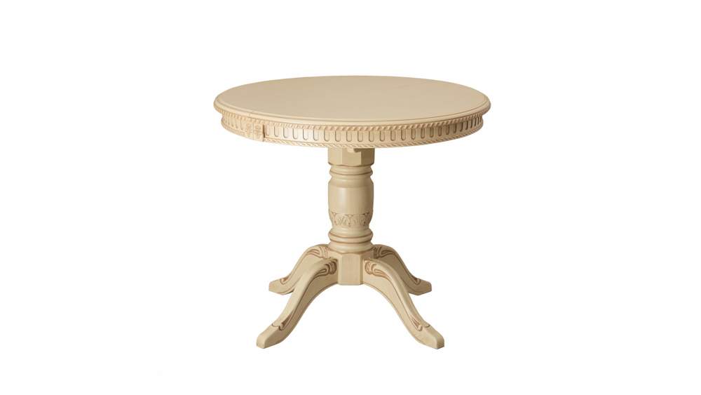 Стол Восток-1  слоновая кость 1000(1300)х800 Н 770 массив бука