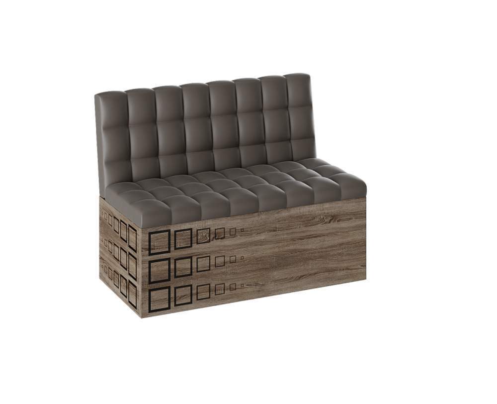 Скамья прямая Денвер (дуб сонома, т.серый)