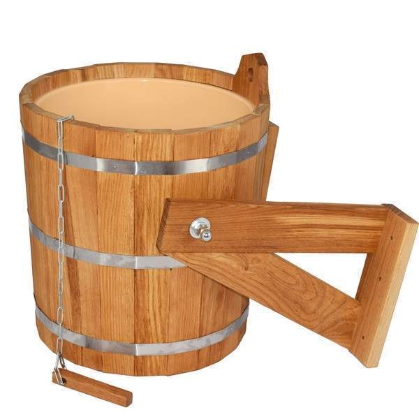 Обливное уст-во с пластик.вставкой 20л дуб