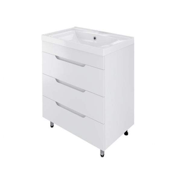 Тумба SOHO 60 QUADRO напольная + раковина Line 60 керамическая 