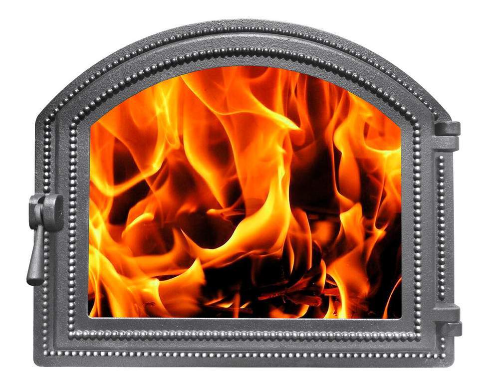 Дверка Везувий каминная 217 (Антрацит)