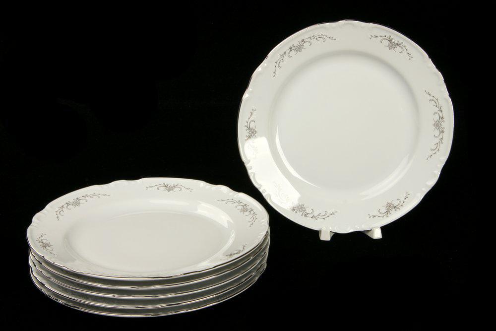 CONSTANCE Серый орнамент Набор тарелок обеденных 24см/6шт 7351100/5937/БТФ0580