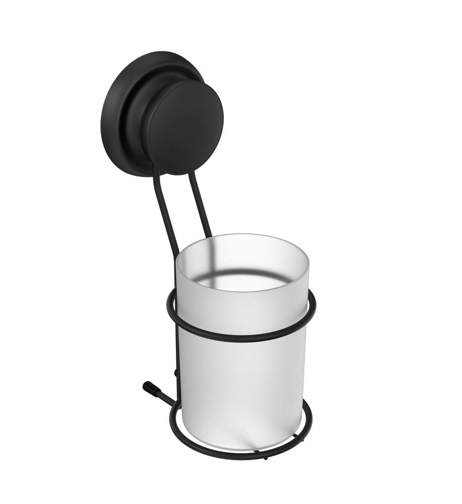 Стакан д/ванной одинарный пластик Fora Grafit FOR-GRA044