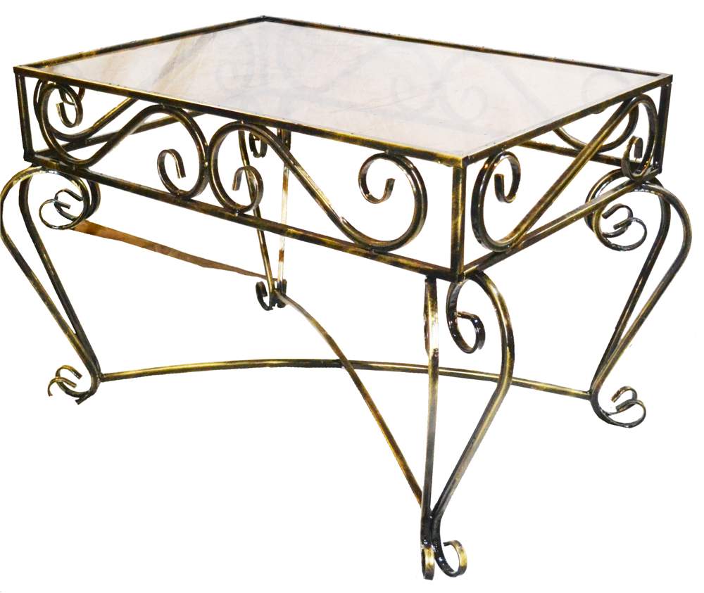 МЕТАЛЛ-ДЕКОР Столик №801 прямоугольный h46х75х55см  