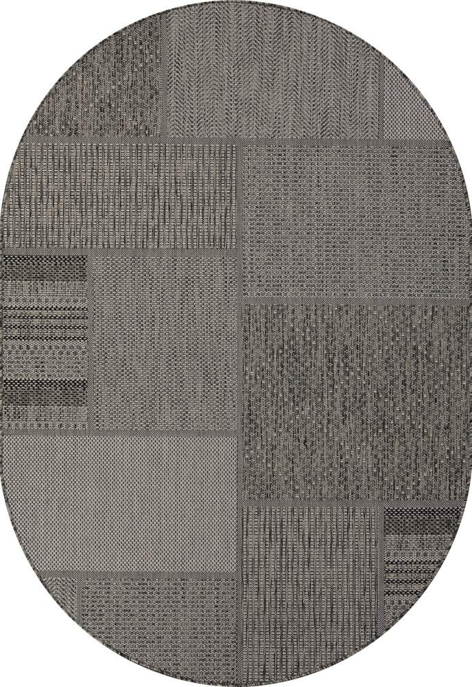 Ковер KAIR  S139  1,2x1,7  Black-Gray овал