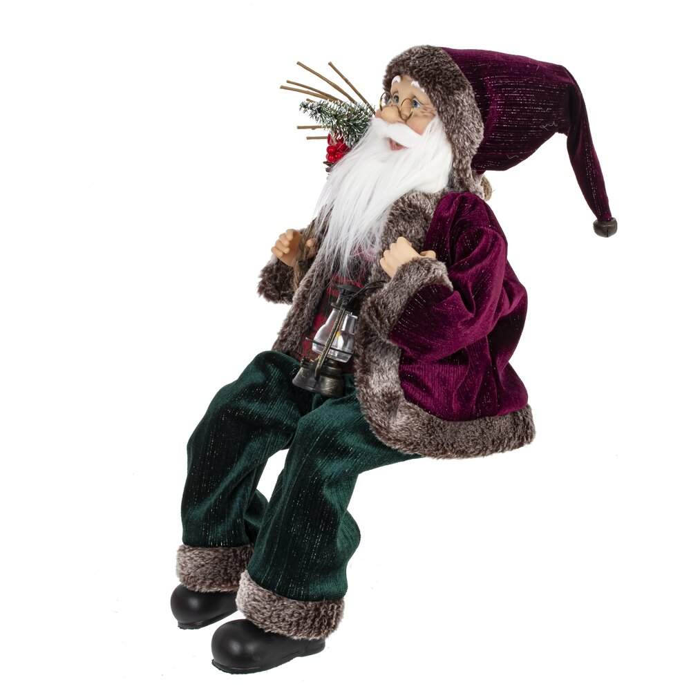 REMECO COLLECTION Дед Мороз 822850 бордо/зеленый 22х18х28/40см