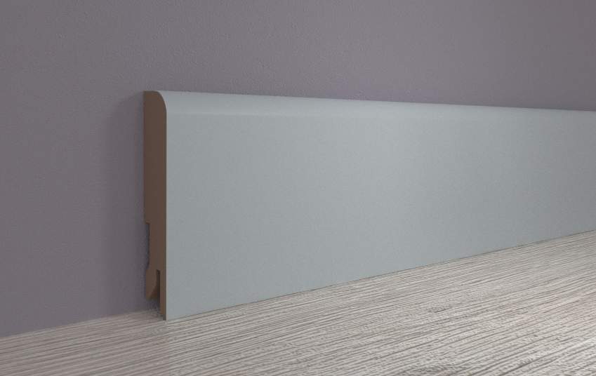 Плинтус МДФ ламинированный, Пл 80МДФ.2400.24067 скай грей