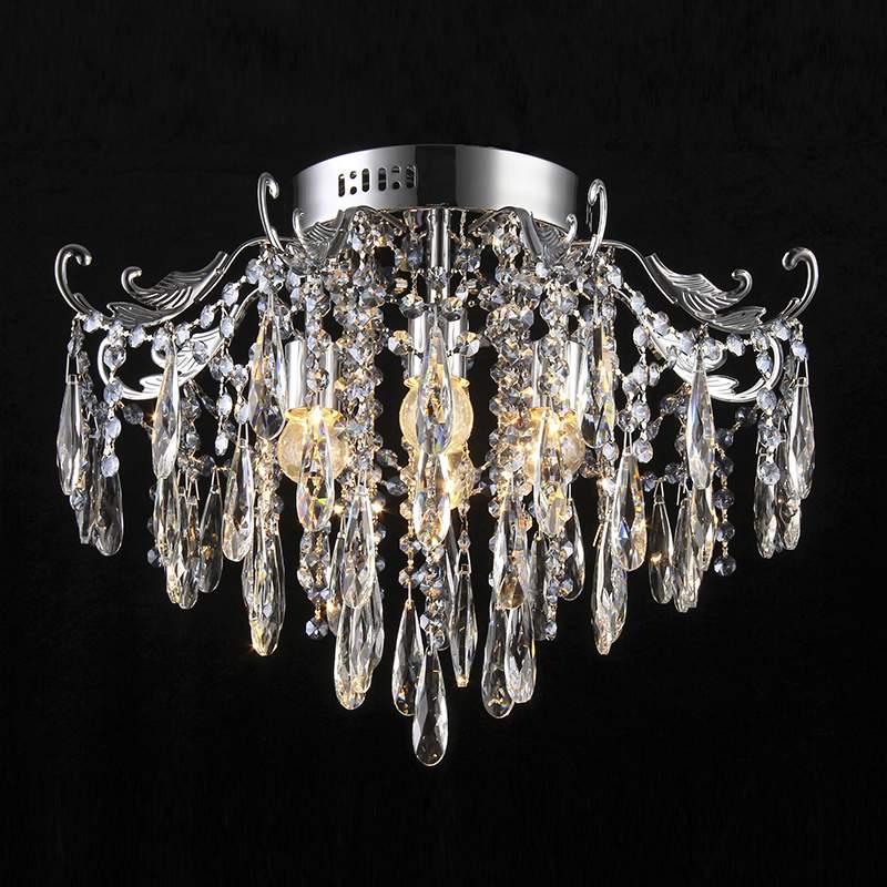 Люстра E1662/4 CR хром/хрусталь 4х60W E27 d510 h370