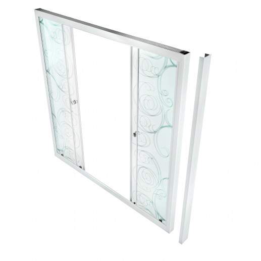 Штора д/ванной  2 двери  1500 Аква, Узоры