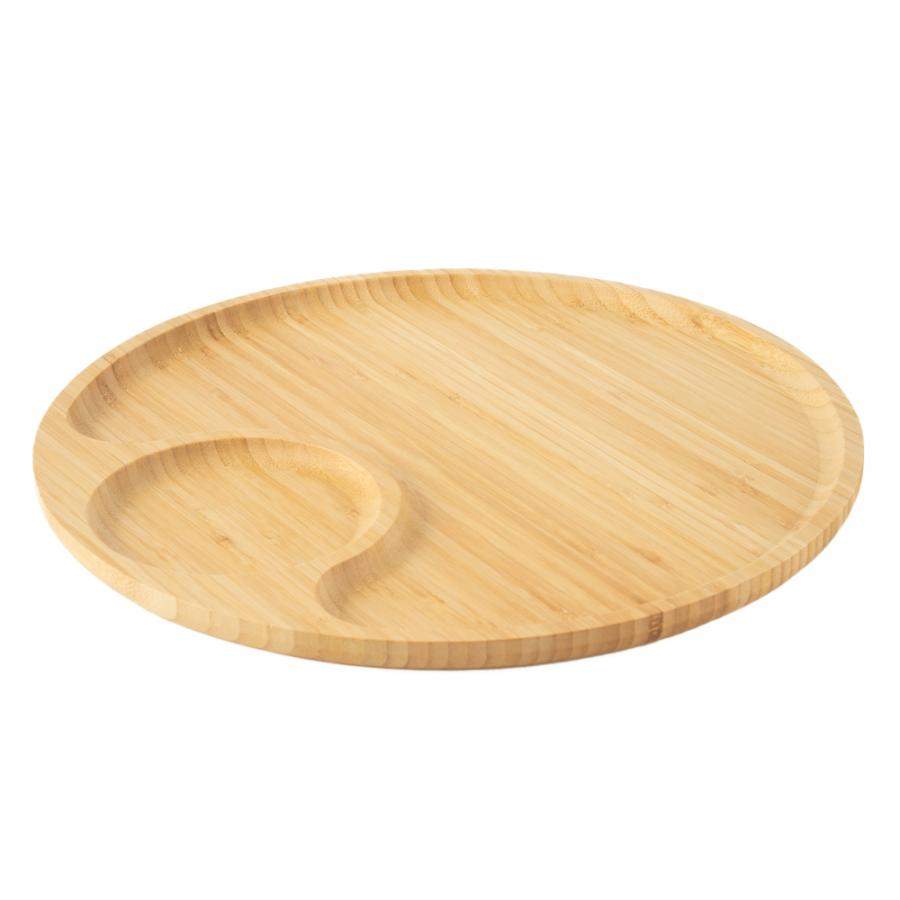 КАТУНЬ бамбук Блюдо круглое КТ-СБ-КРС-030 2-х секционное 40,5х1,5см