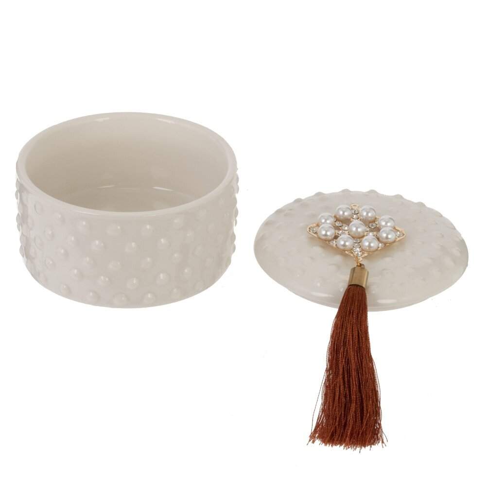 REMECO COLLECTION Шкатулка 817272 Жемчуг фарфор/металл 7х7х7см