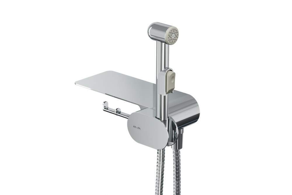 Набор гигиенический  Like F0202600 см-ль+полка, хром