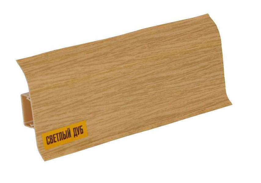 212 Плинтус н/п Идеал Комфорт, Дуб светлый, 55мм/2,2м