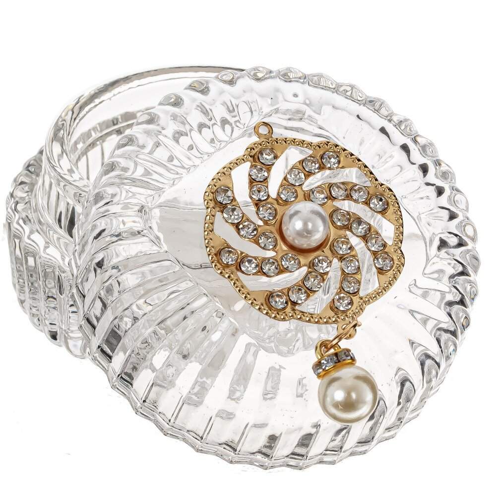 REMECO COLLECTION Шкатулка 814298 Жемчуг стекло/металл 6,5х6,5х4,5см