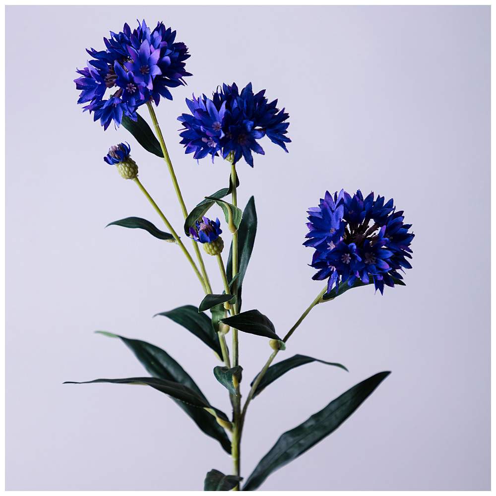 LEFARD Цветок искусственный 287-545 Василек 64см