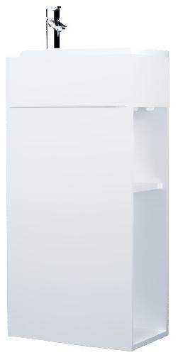 Тумба с раков.Laura 40П 1д. Белый глянец L