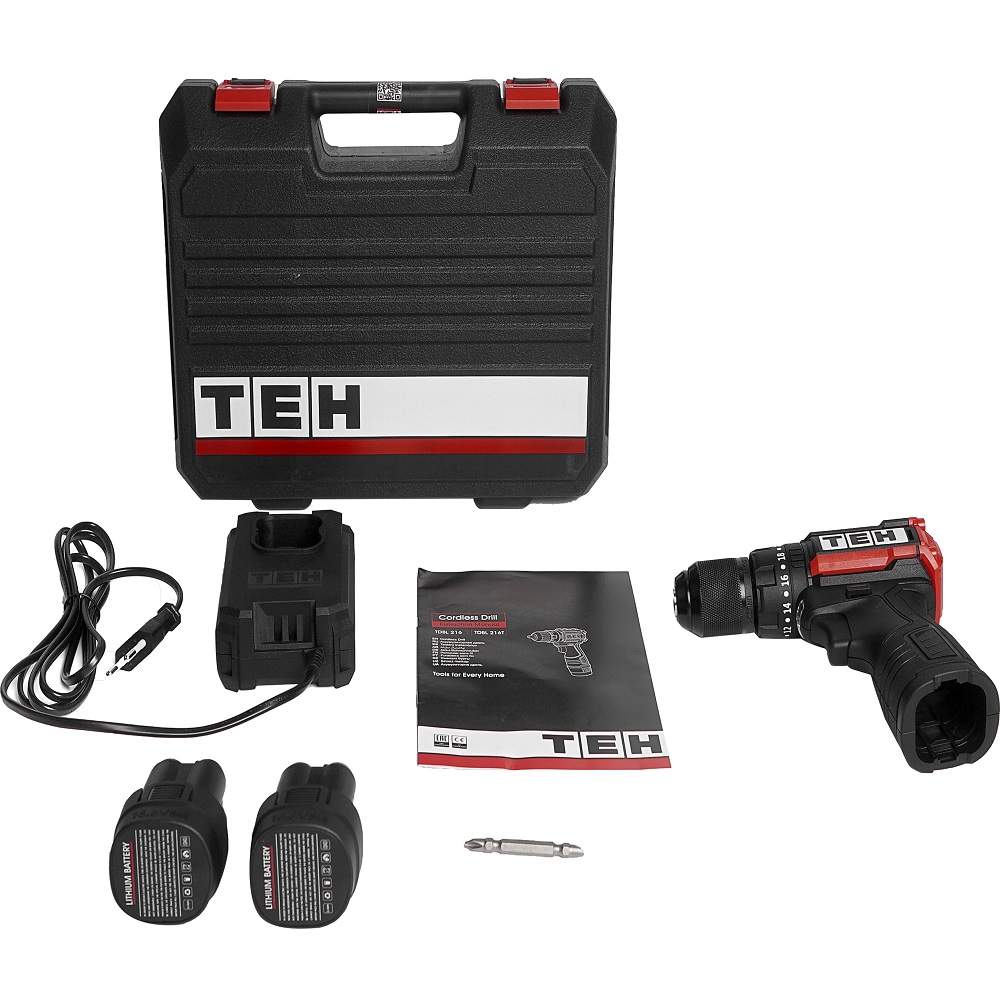 Дрель аккум. TEH TDBL 216T  удар. 16.8V*2х1,5Аh