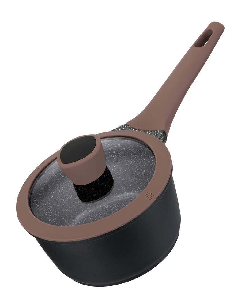 REGENT INOX Linea Eleganto Ковш 93-AL-EG-3-16 1,3л 16см c крышкой (индукция)