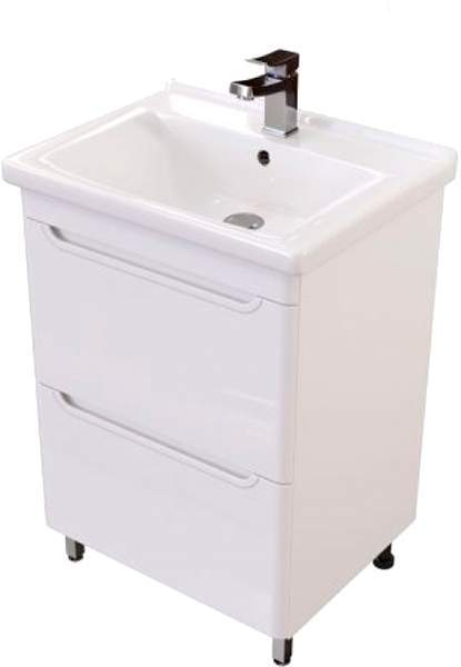 Тумба Сити 60 напольная + раковина Миранда 60 керамическая 1WH3024216 