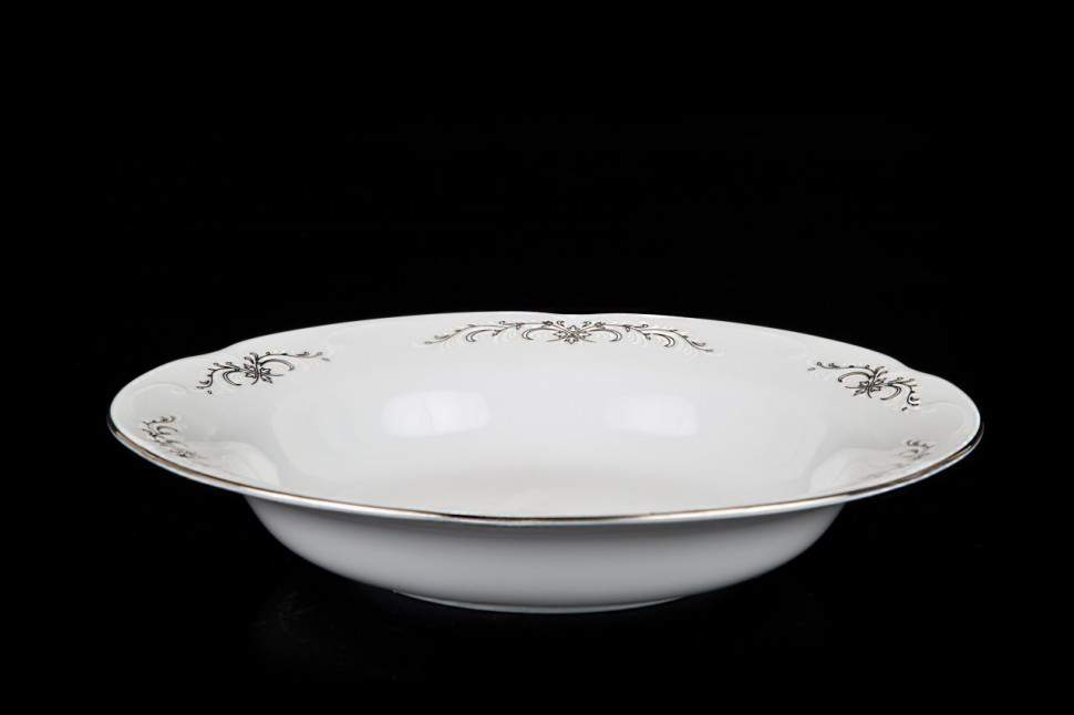 CMIELOW Камелия Серый орнамент Набор тарелок глубоких 22,5см 1/6 OK01490-OMAZ2303