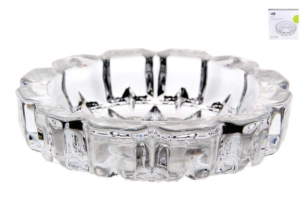 КОРАЛЛ Пепельница 203993/5190 Гранение 13х13 стекло