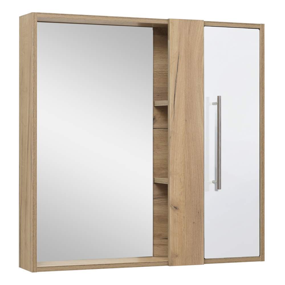 Зеркальный шкаф  Melbourne  80см универс.дуб белый  1080WCMEL/V.2.0