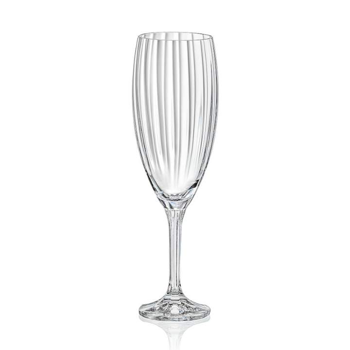 CRYSTALEX BOHEMIA Магнолия оптика 40934/8/210 Набор бокалов д/шампанского 210мл 6шт