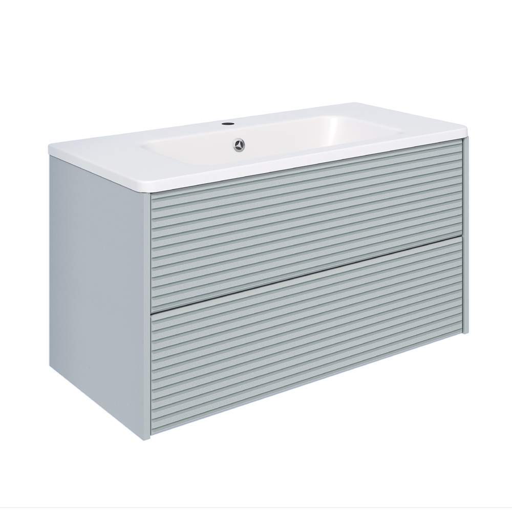 Тумба Parma  2ящ.подвес.мята + раковина Палермо 100см белый/Florentina 20100MINTPAR