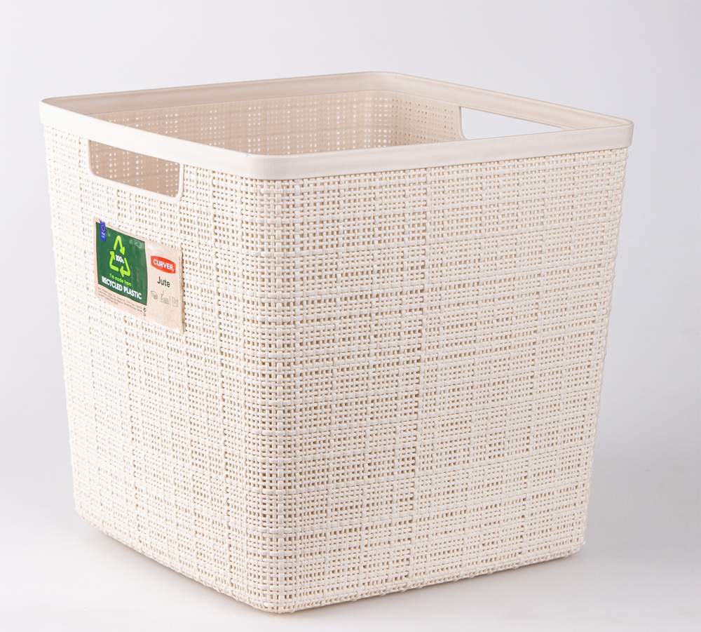 Корзина Джут квадратная 17л 1906 кремовый
