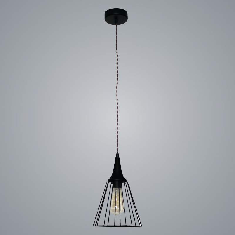 Подвес "Форма" 211 черный  (Плафон Конус) НСБ 01-60-142 1x60W Е27 d200 h930 1005404302