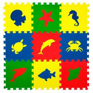 Пол мягкий развивающий Морские Животные 33*33