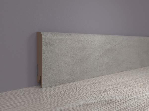 Плинтус МДФ ламинированный, Пл 80МДФ.2400.24066 бетон лофт светл.