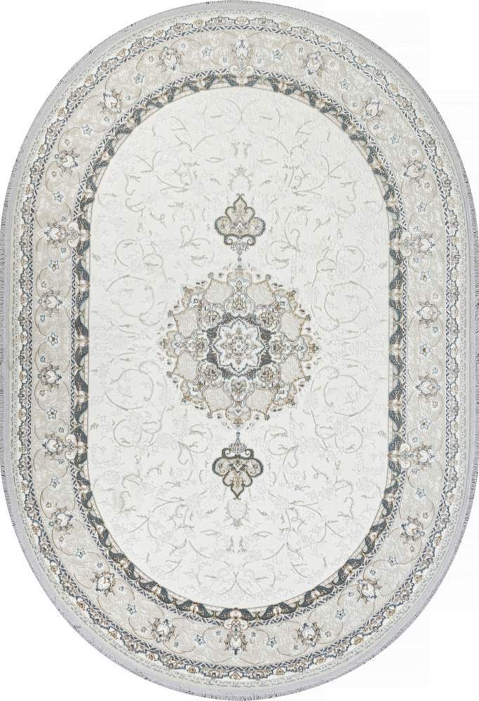 Ковер SANDALI 29765Y  0.8x1.5  OVAL .CREAM/CREAM