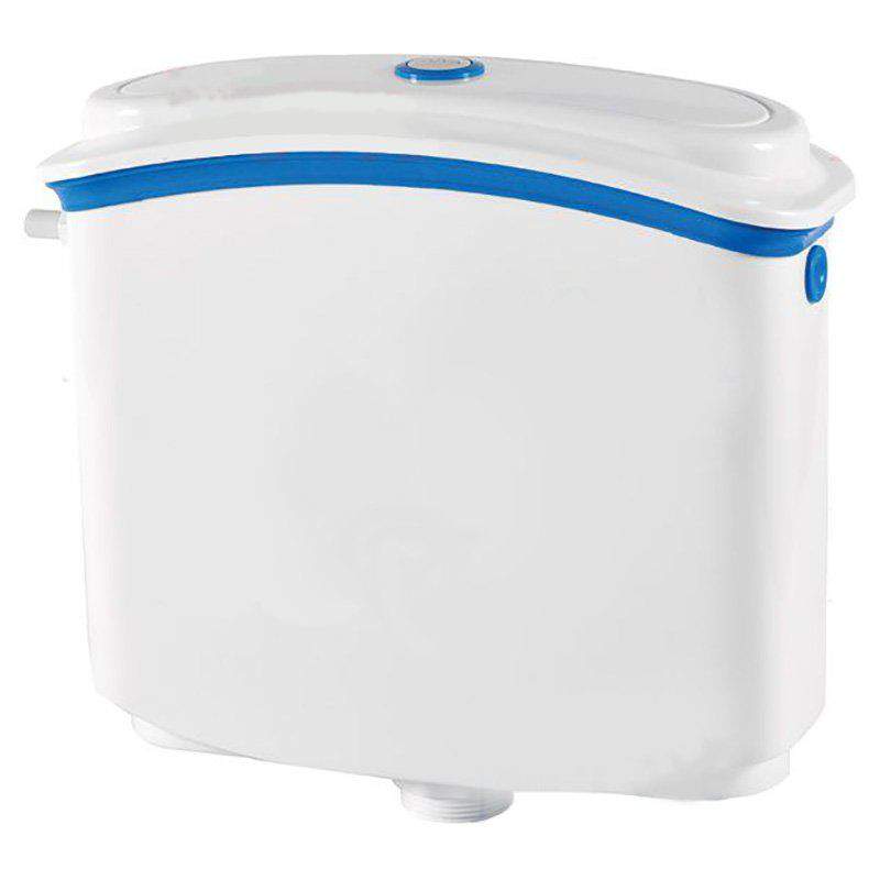 Бачок пласт. кноп. Bella + труба 4090.005  Creavit