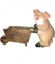 Свинка  ФП118  с тележкой  37см  