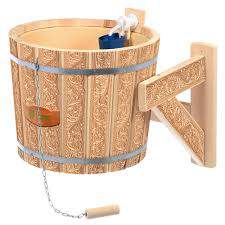 Душ Русский на 16л  липа/ обливное устр-во  33425  Цветы  