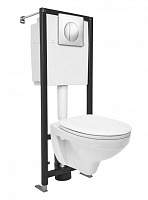 Комплект 4 в 1: DELFI (подв. с кр. т/п lift + инст. BLACK с кн. хром LEON глянц.) белый 00046429