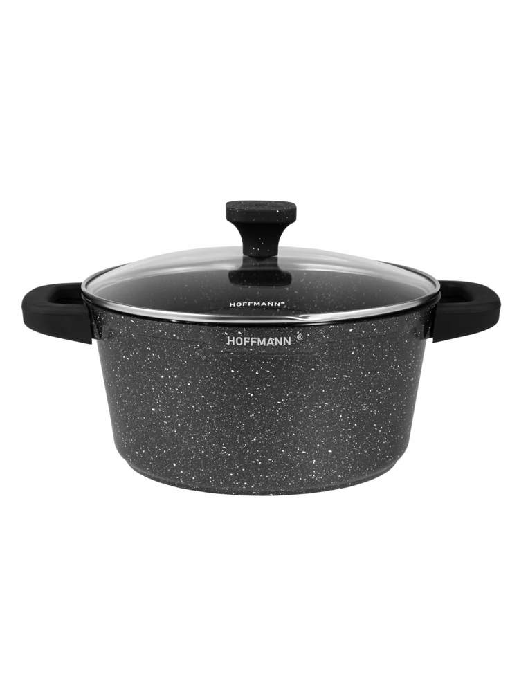 HOFFMANN Кастрюля HM9464 черный АП покрытие 4,4л d24см